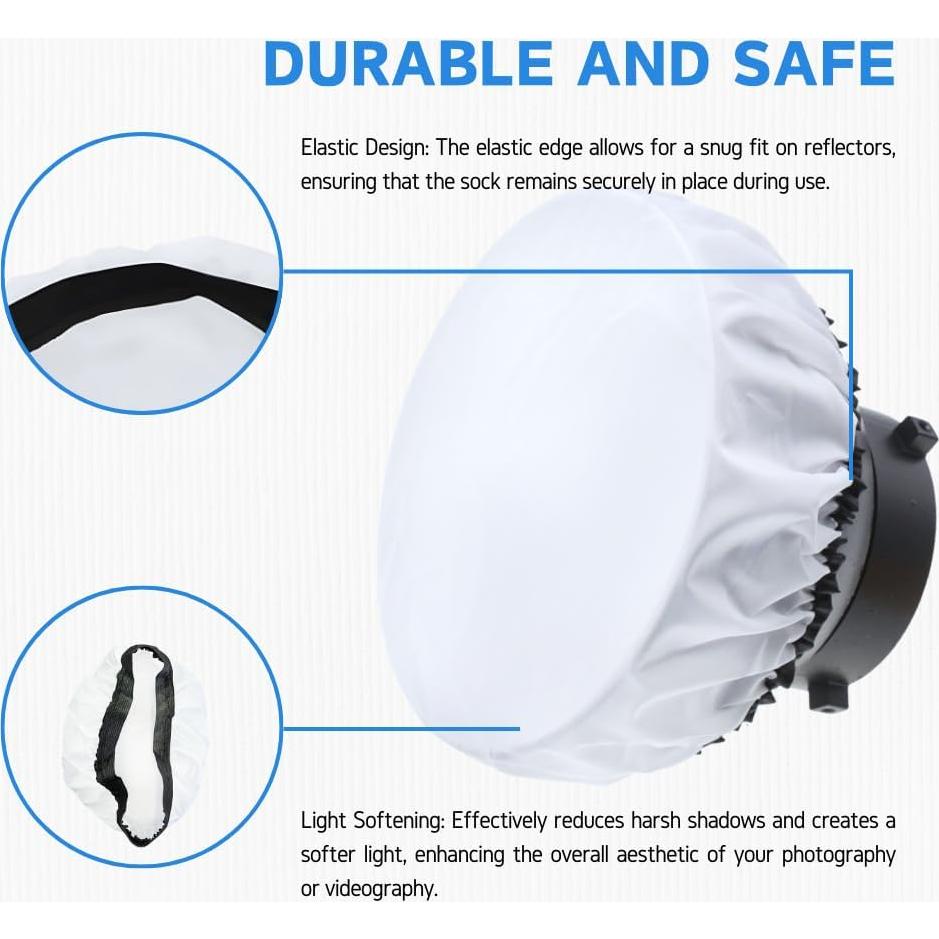 Calcetín Difusor Blanco Fotoconic para Reflectores 18-28cm