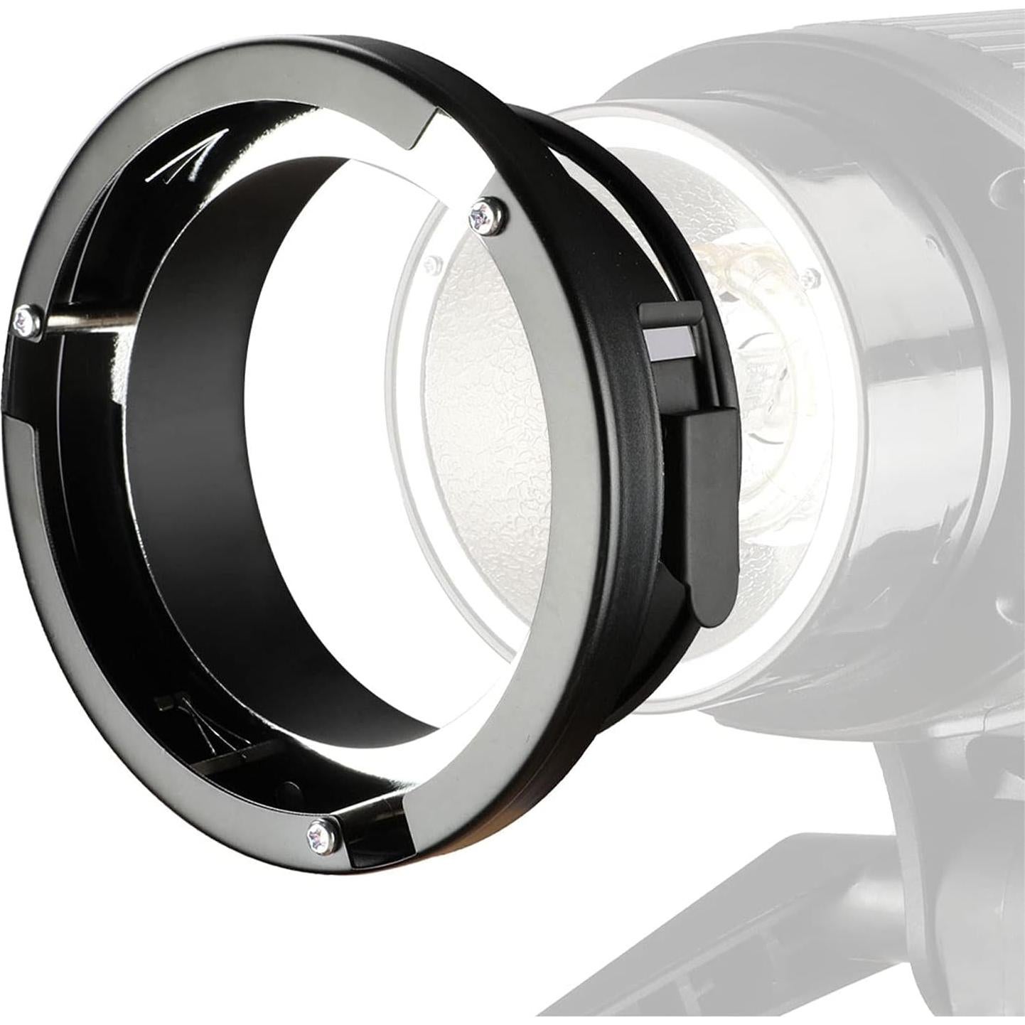 Adaptador de anillo Godox 98 mm a montaje Bowens para flashes