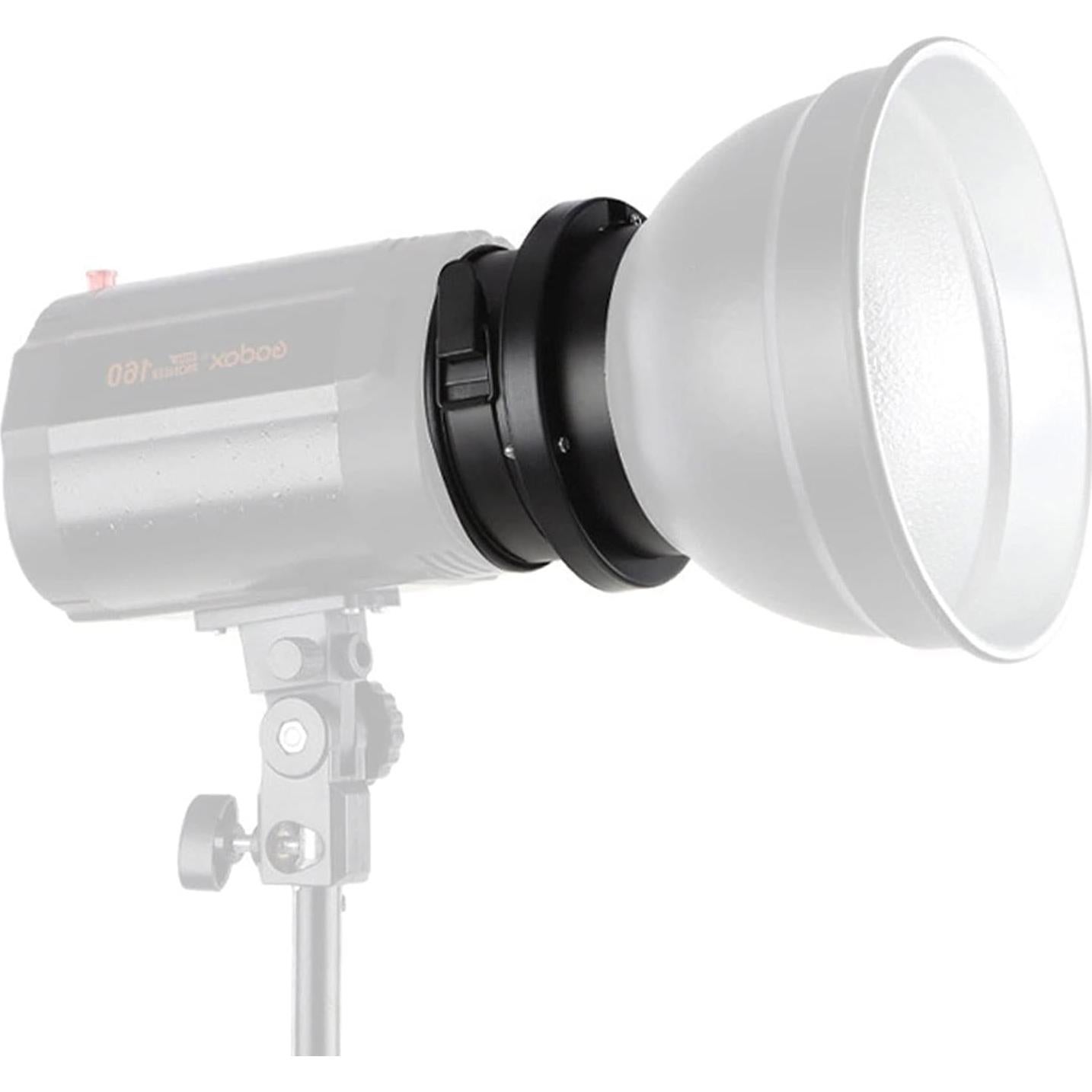 Adaptador de anillo Godox 98 mm a montaje Bowens para flashes