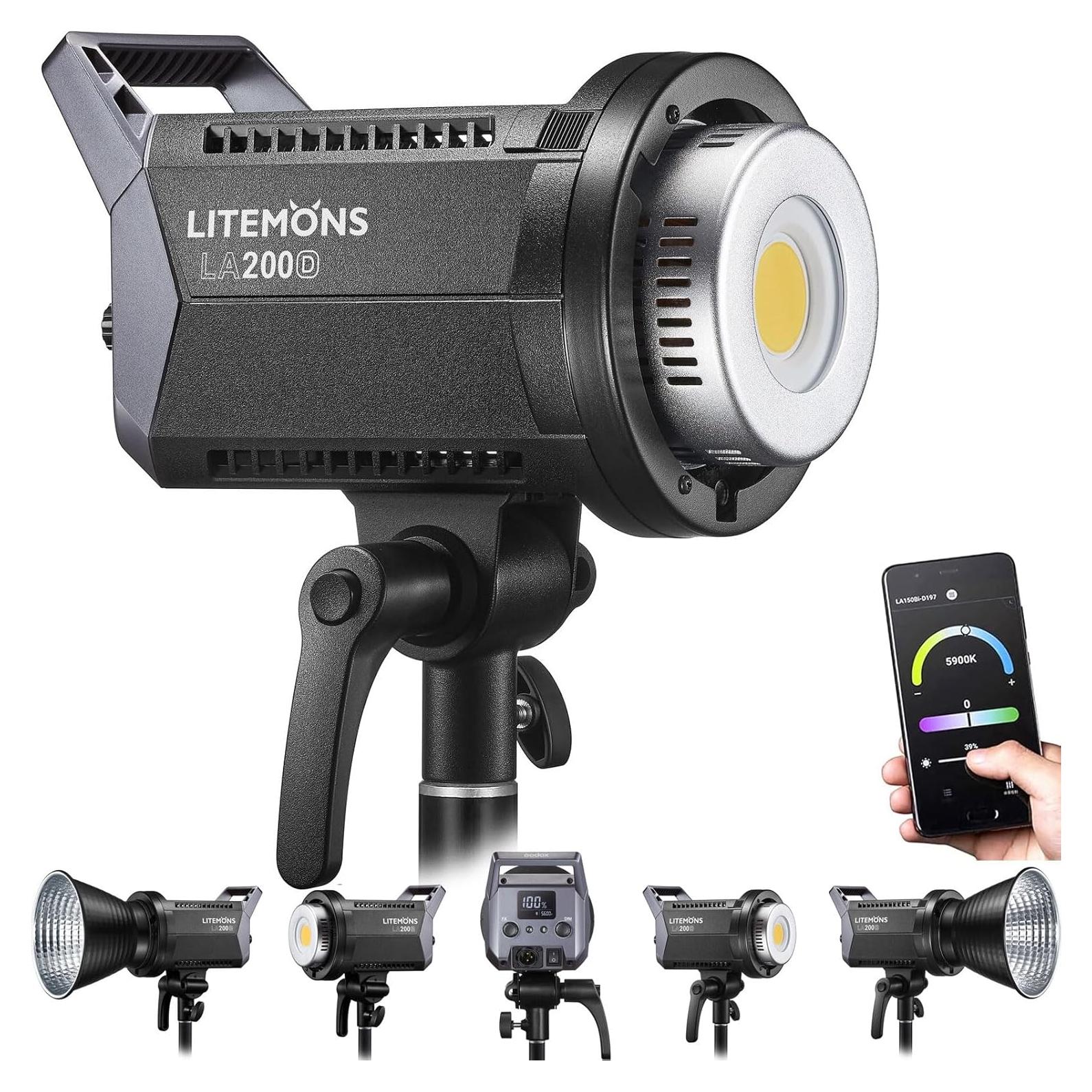 Luz LED Godox LA200D 200W con Montura Bowens 5600K