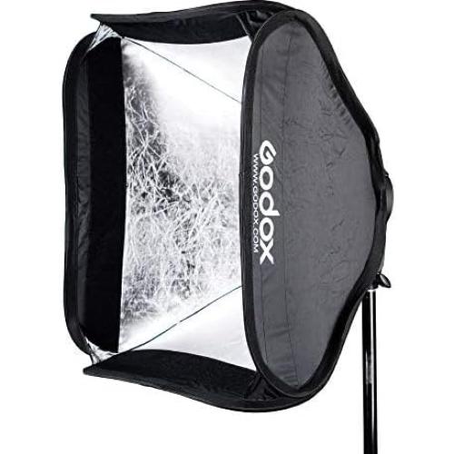 Softbox Godox 80x80cm con Rejilla y Soporte S2 para Speedlite