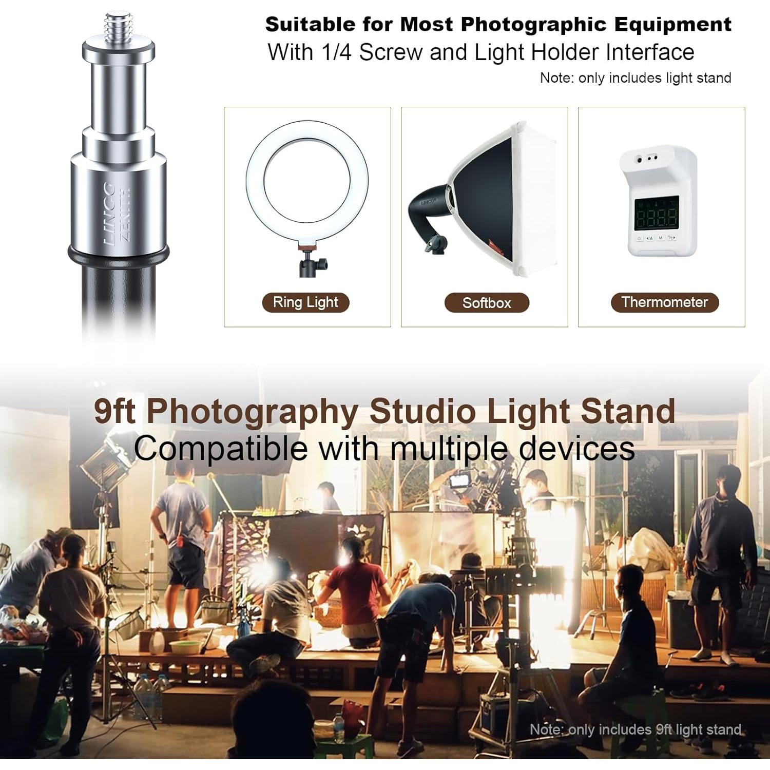 Soportes de Luz LINCO Zenith 2 Piezas 2.74 m Ajustables