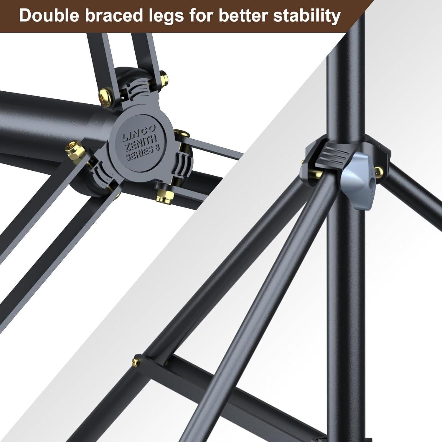 Soportes de Luz LINCO Zenith 2 Piezas 2.74 m Ajustables