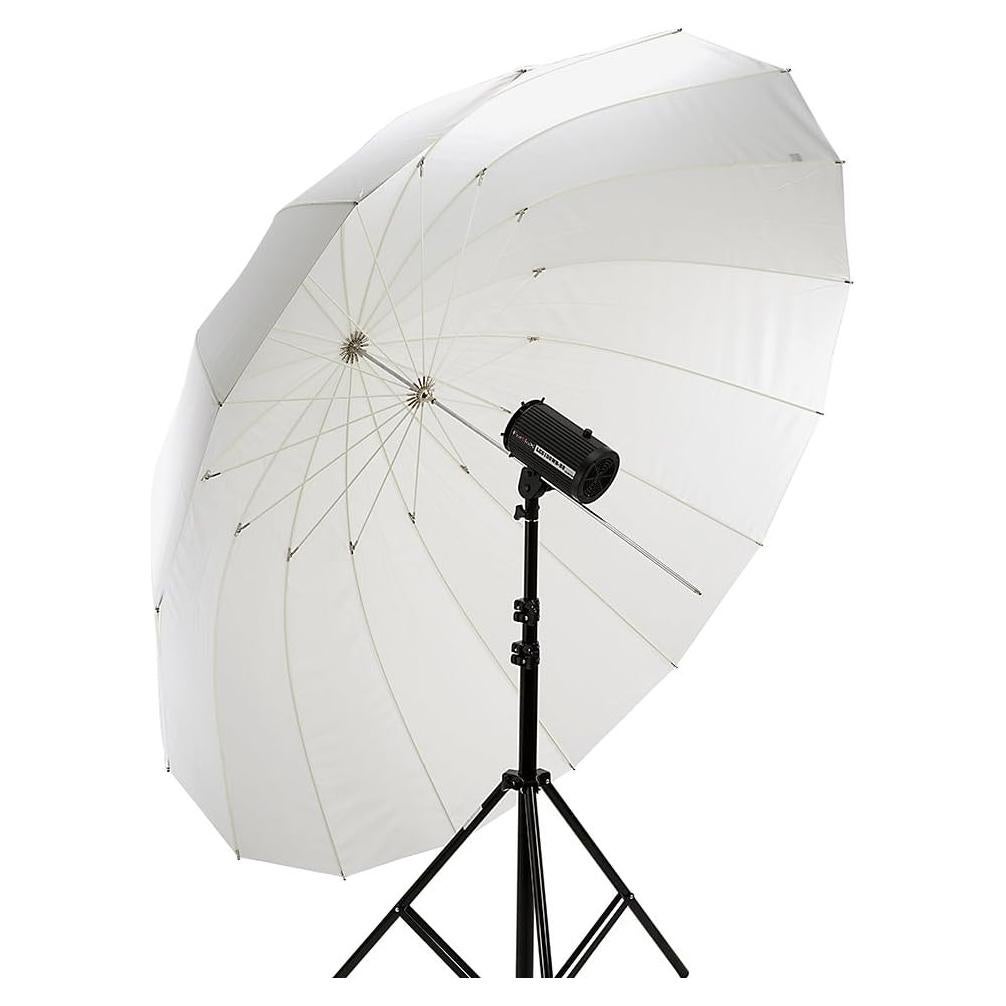 Fotodiox Pro 65in DEEP Parabolic Shoot-Through Umbrella - 16-Rib Translucent Photographic Deep Umbrella