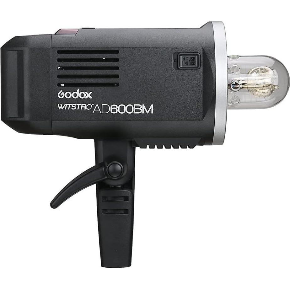 Godox AD600BM Bowens Mount 600Ws GN87 HSS Outdoor Flash Strobe Light with 2.4G Wireless X System, 8700mAh Battery to Provide 500 Full Power Flashes Recycle in 0.01-2.5 Second, W/Cleaning Cloth