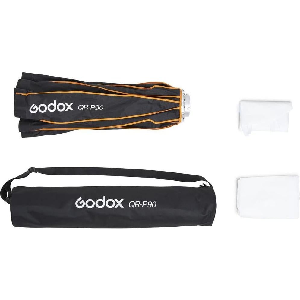 Softbox Parabólico Godox 90cm QR-P90 con Difusores