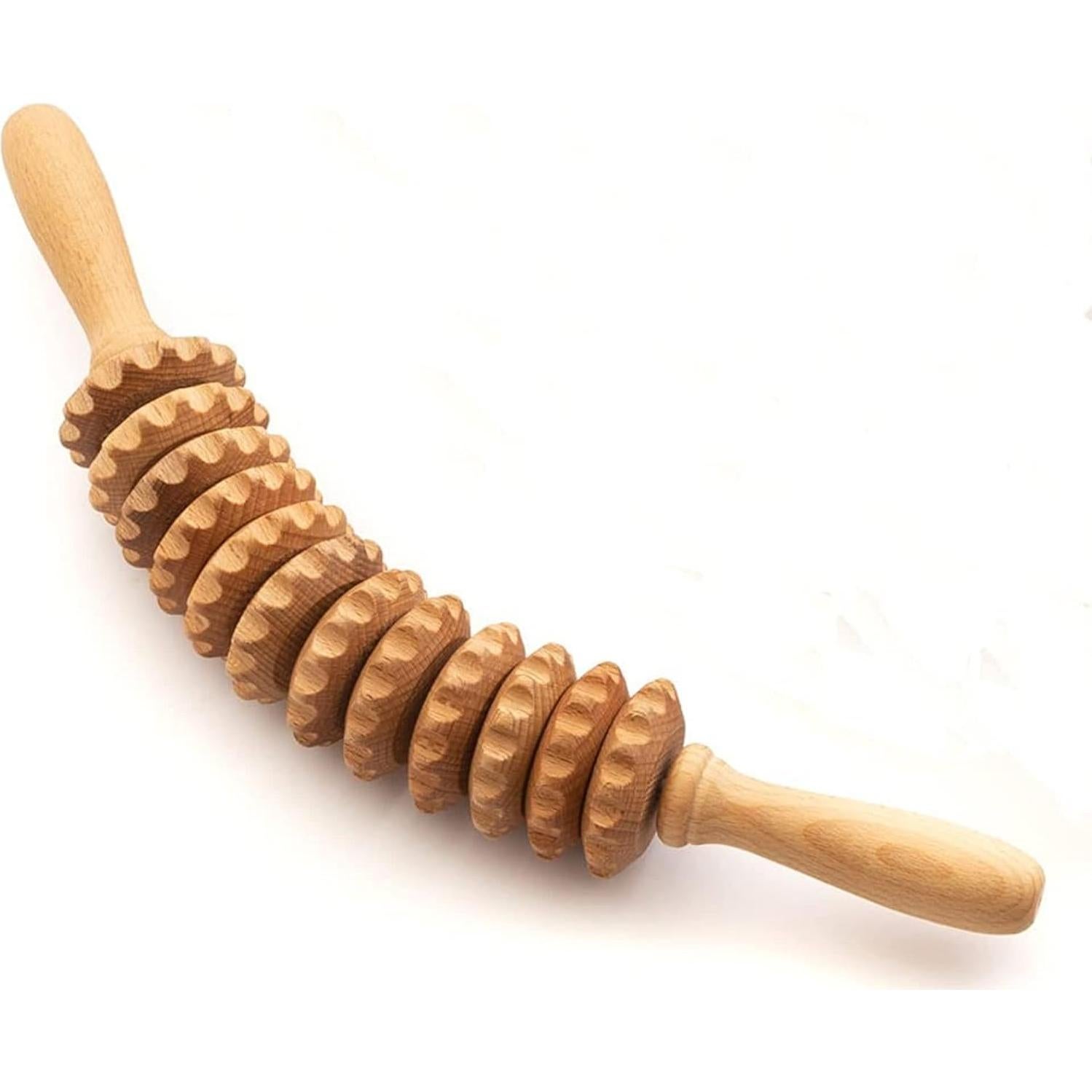 Rodillo de Masaje Tuuli de Madera para Cintura y Muslo