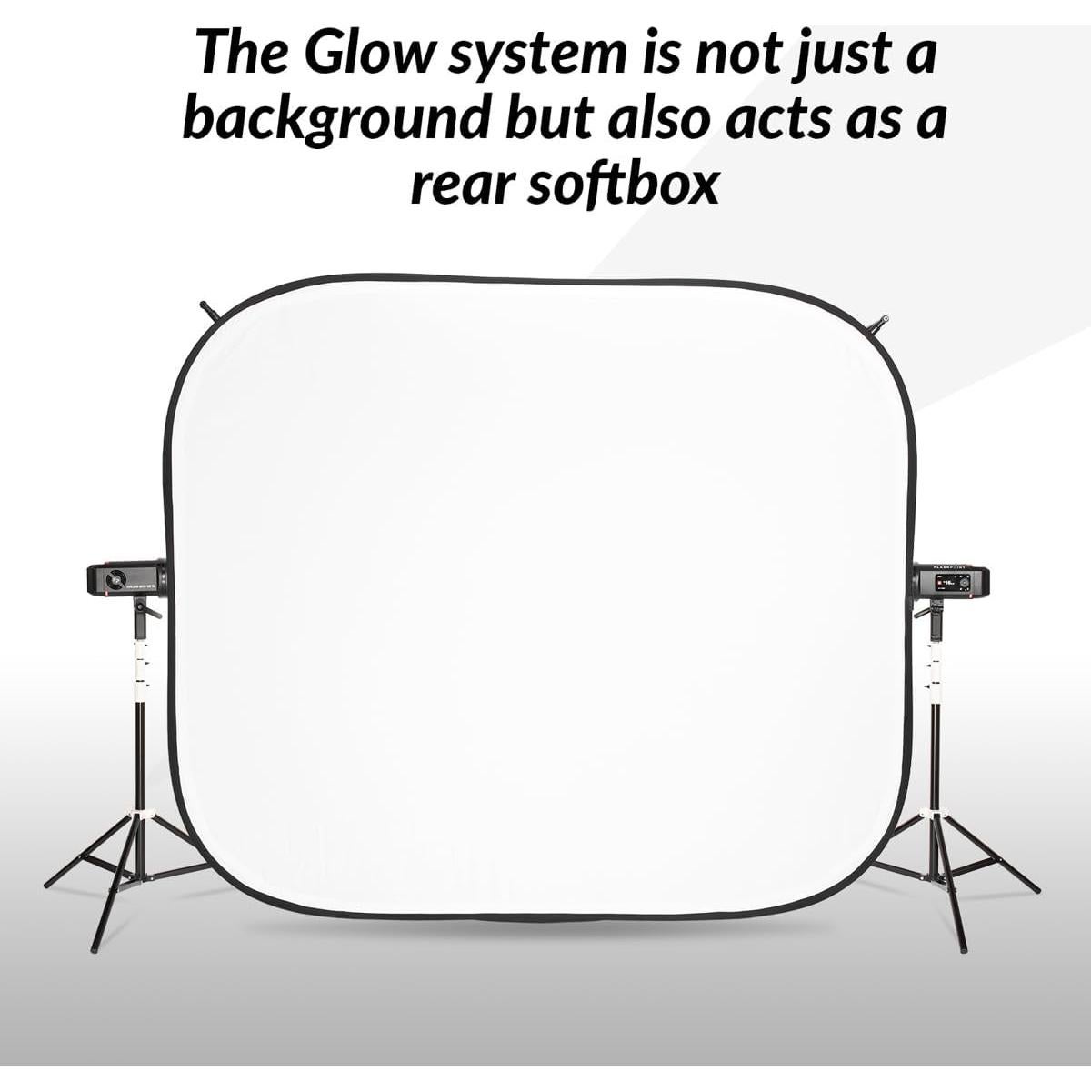 Fondo Iluminado HiGlow 6x7' Glow - Lienzo Blanco para Fotografía