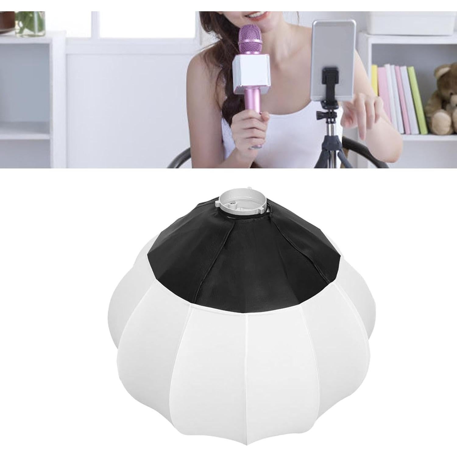 Linterna Softbox 66cm Bewinner, Difusor de Luz 360, Bowens