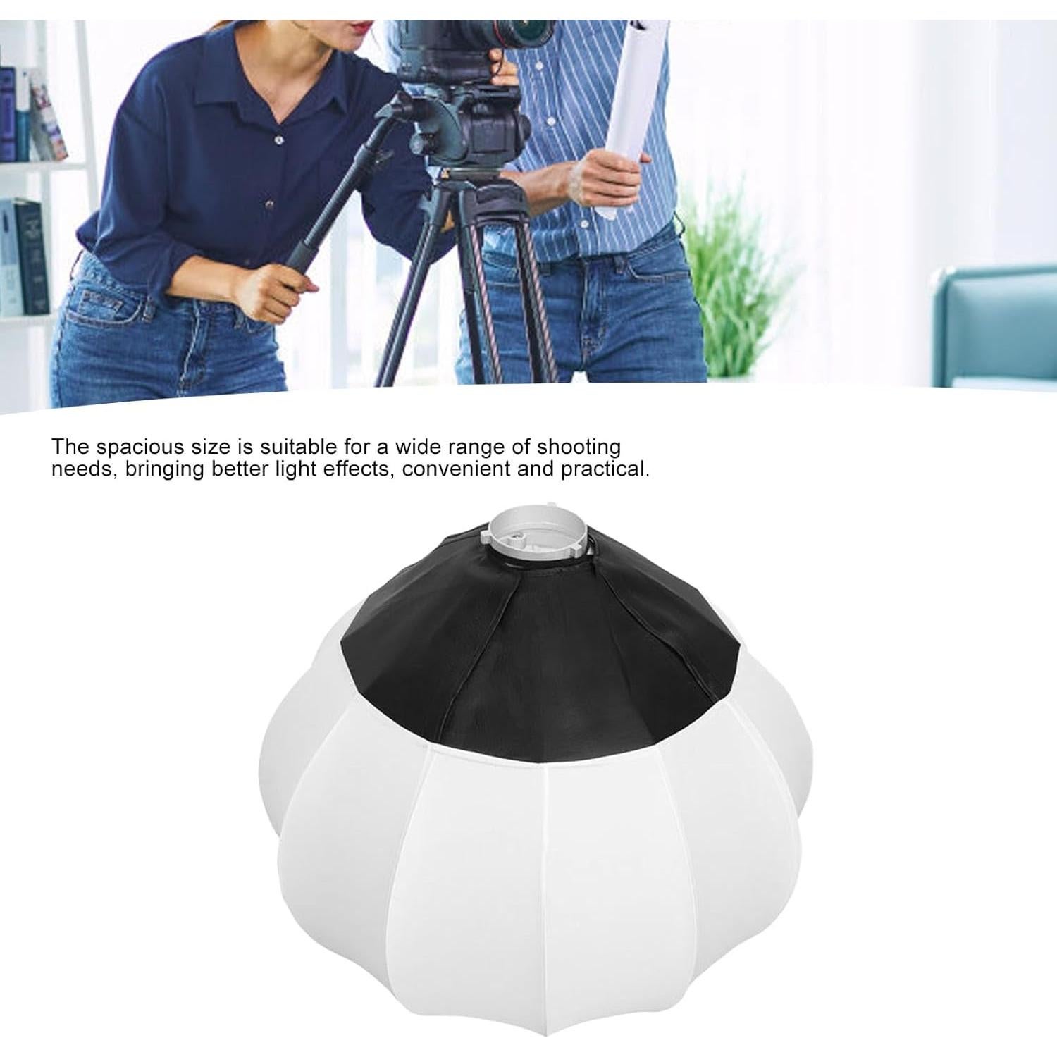 Linterna Softbox 66cm Bewinner, Difusor de Luz 360, Bowens