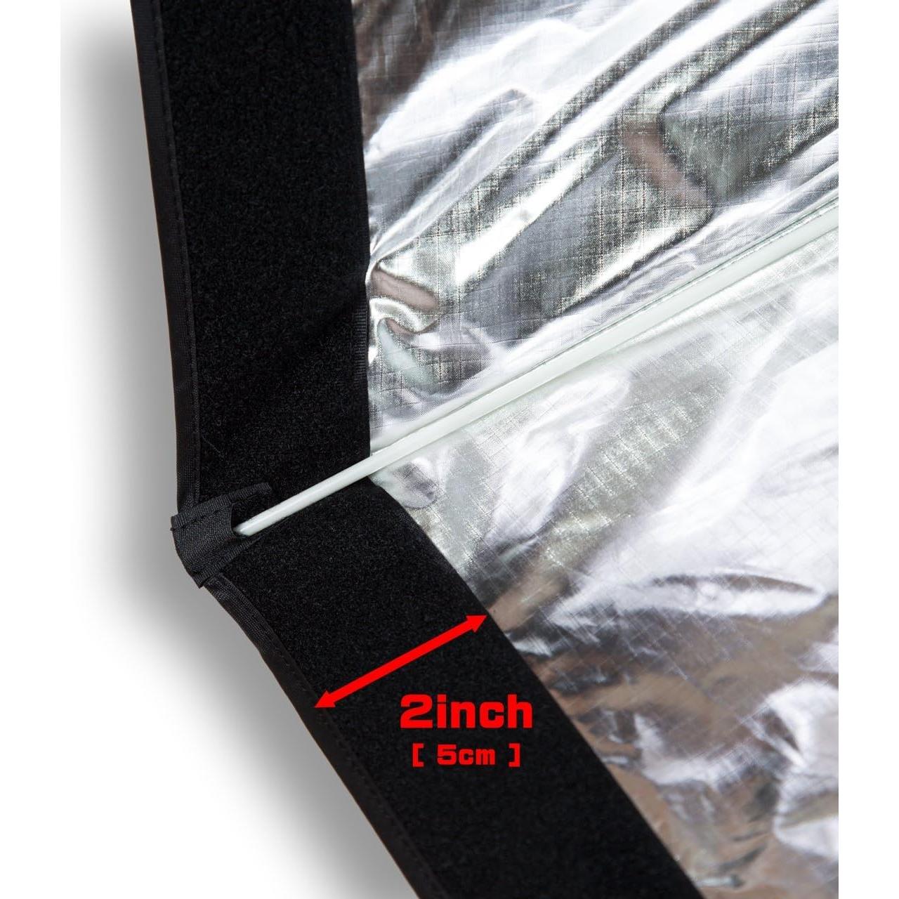 Paraguas Softbox Rectangular 60x90cm UNPLUGGED STUDIO SB-090