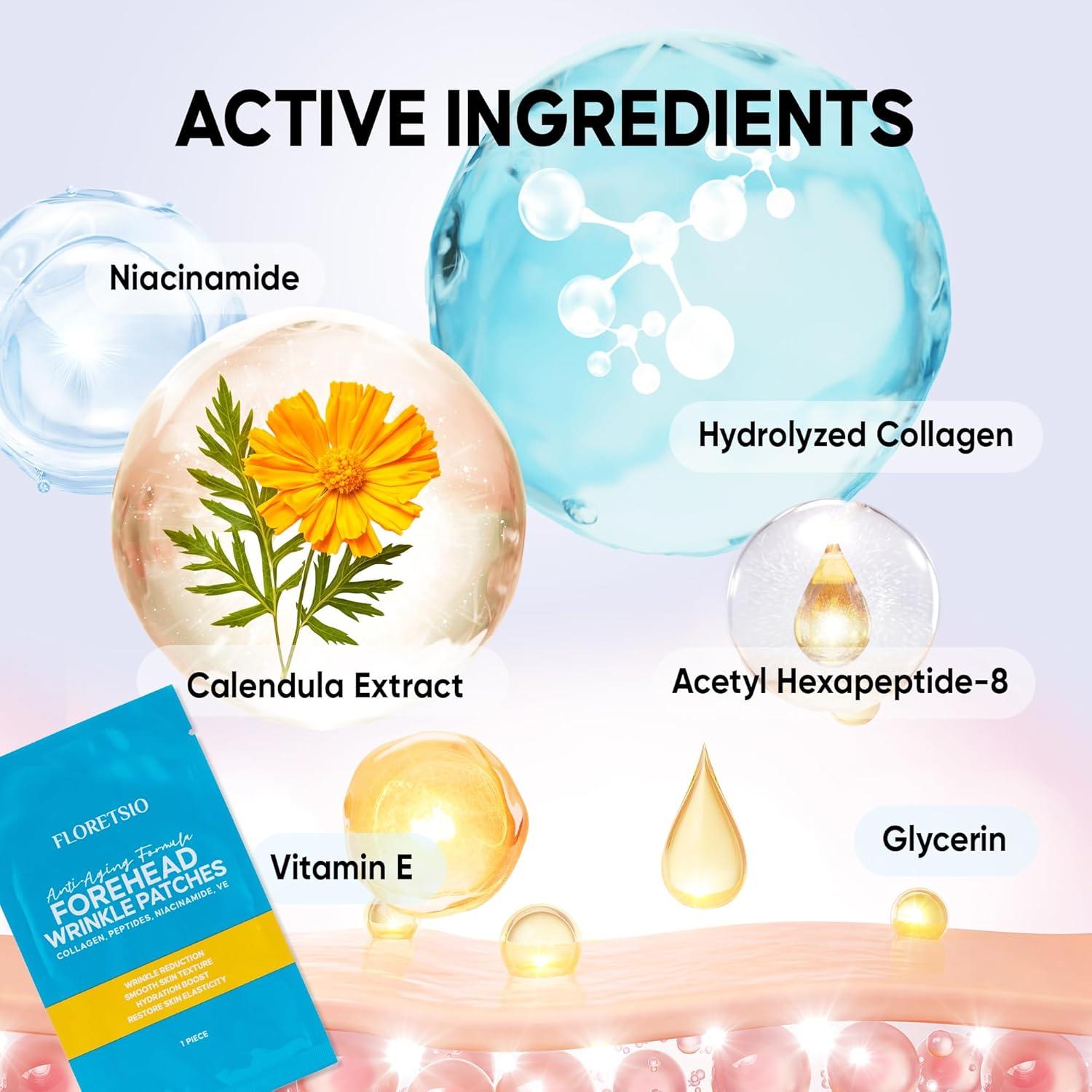Parche Antienvejecimiento Floretsio 12 Piezas para Arrugas