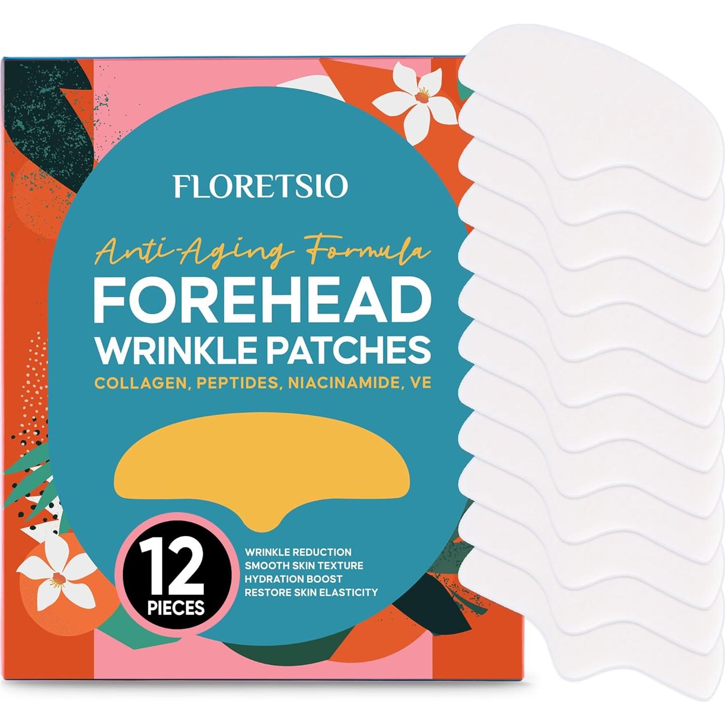 Parche Antienvejecimiento Floretsio 12 Piezas para Arrugas