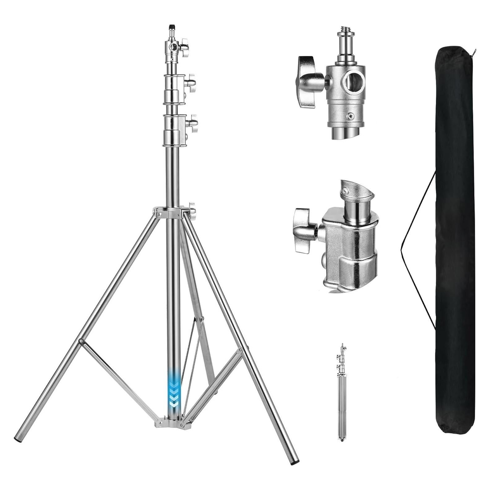 Soporte de Luz Fotográfica FOTOLS Acero Inoxidable 2.8m