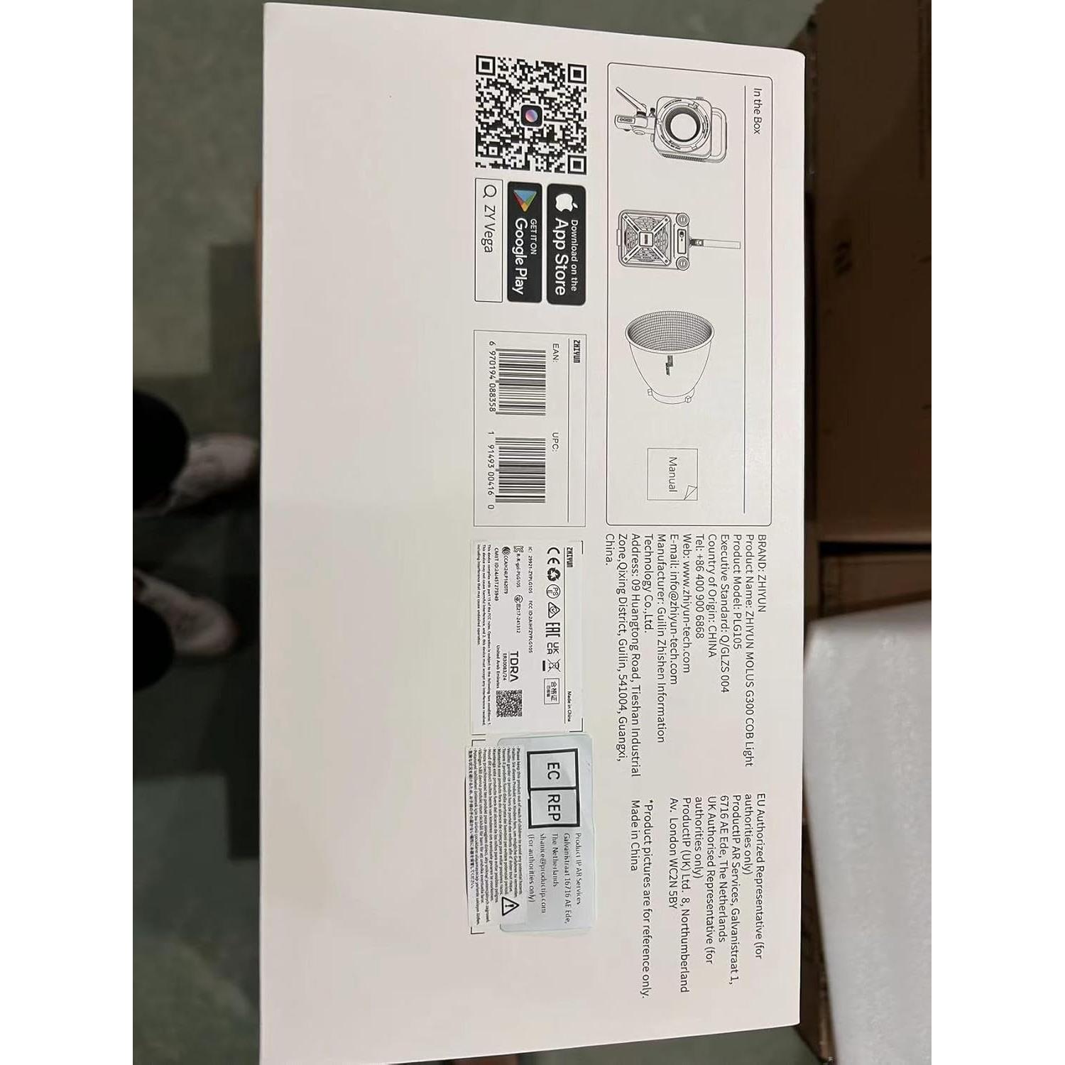 Luz LED Bi-Color ZHIYUN MOLUS G300 300W 500W MAX Control App