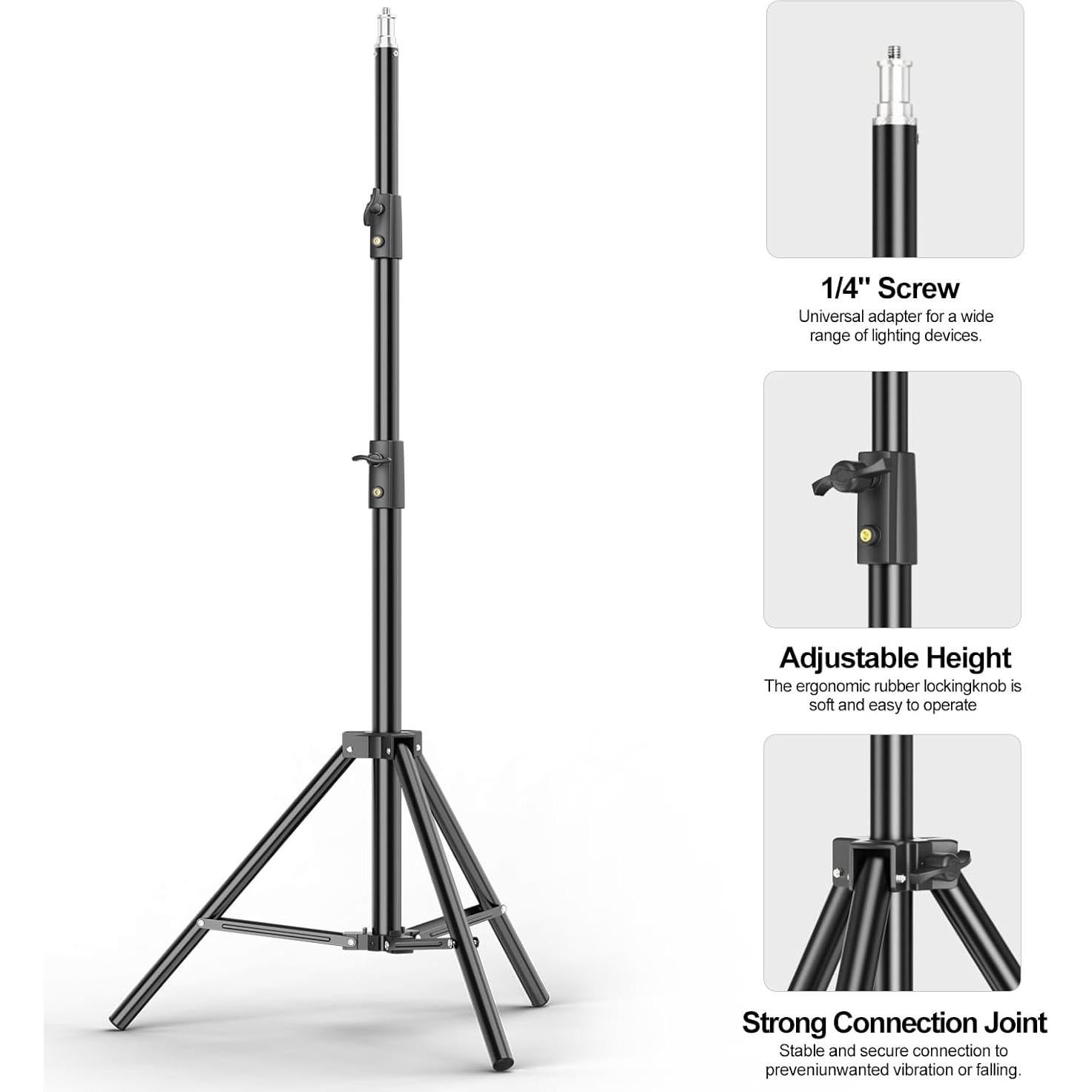 Soporte de Luz BEIYANG 9.2FT Ajustable para Fotografía