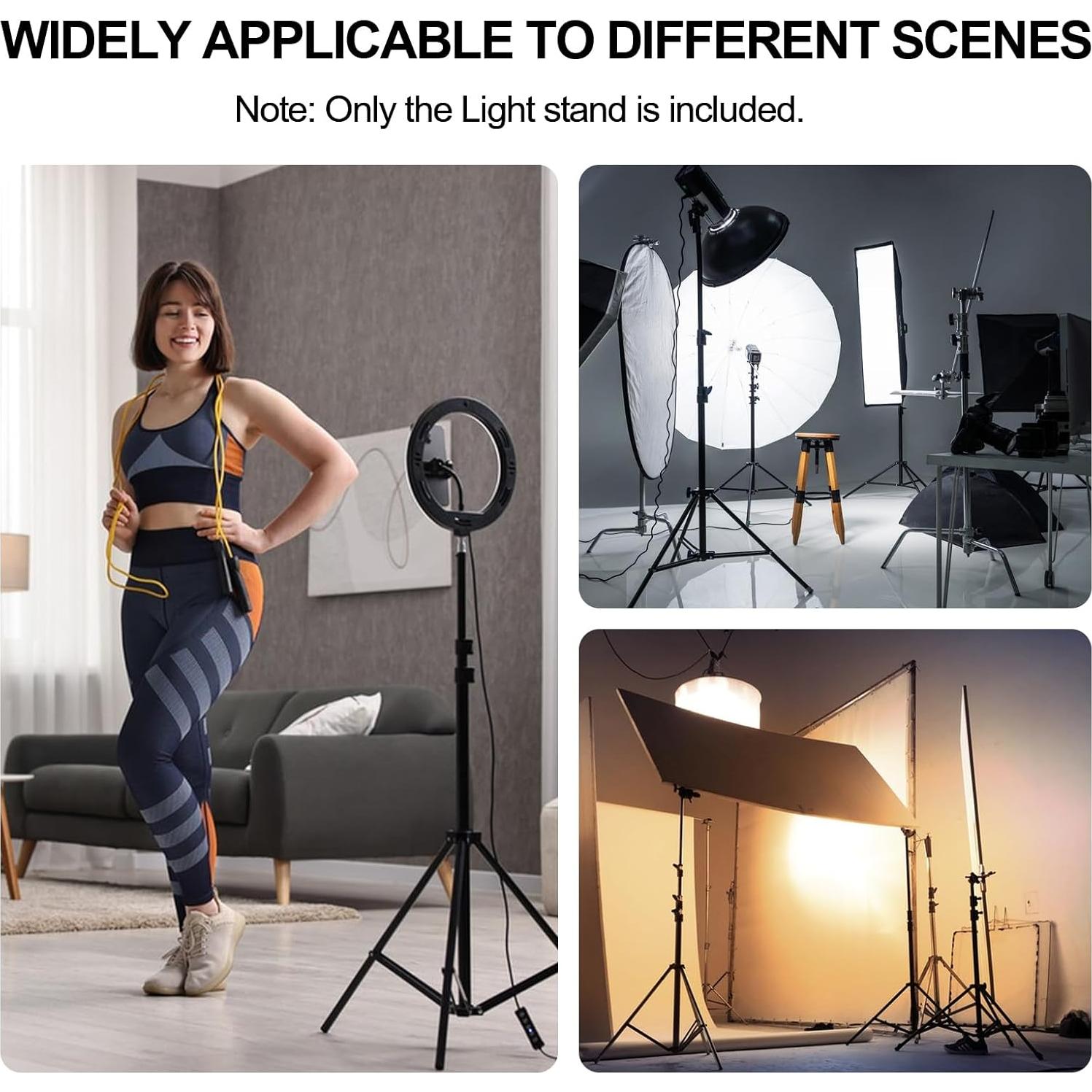 Soporte de Luz BEIYANG 9.2FT Ajustable para Fotografía