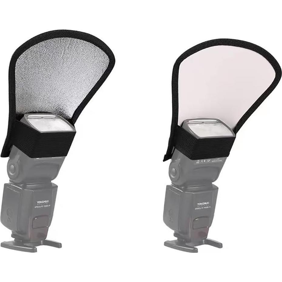 Kit 2PCS Reflectores Difusores de Flash ZCZQC 18.5x20cm