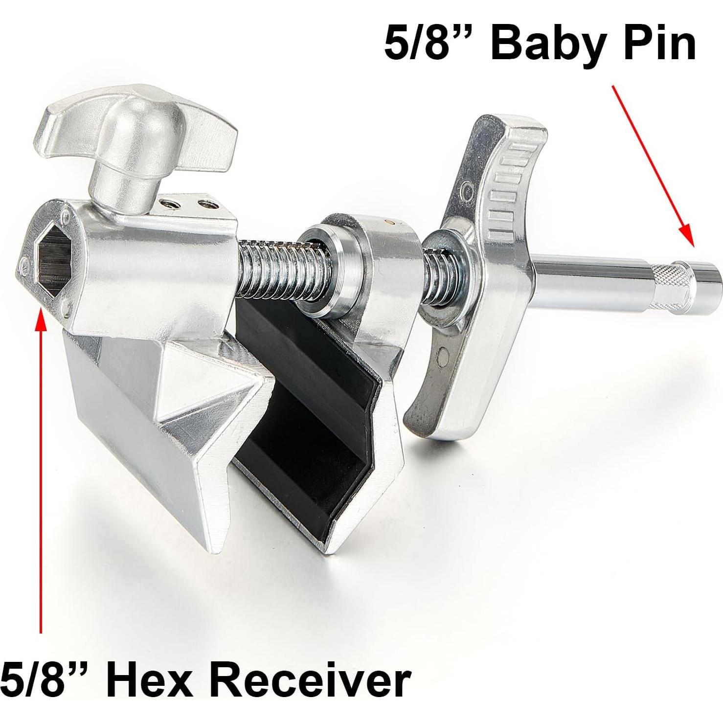 Mordaza Super Vise PHOCUS 2" con Pin 5/8" para Fotografía