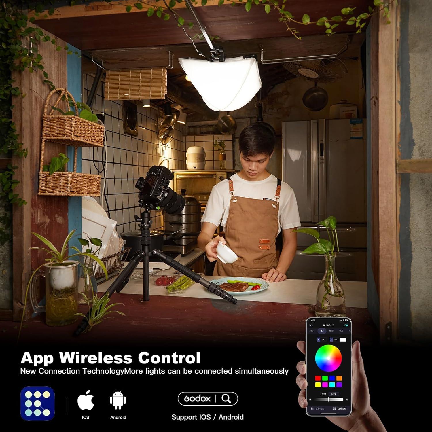 Panel de Luz LED Godox FH50R Flexible 2500-10000K CRI97+