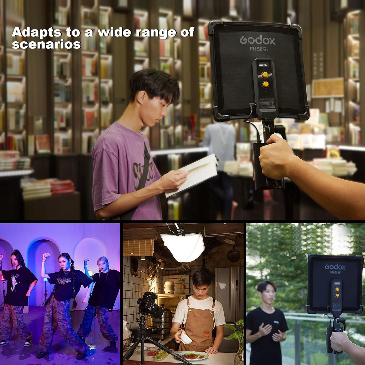 Panel de Luz LED Godox FH50R Flexible 2500-10000K CRI97+