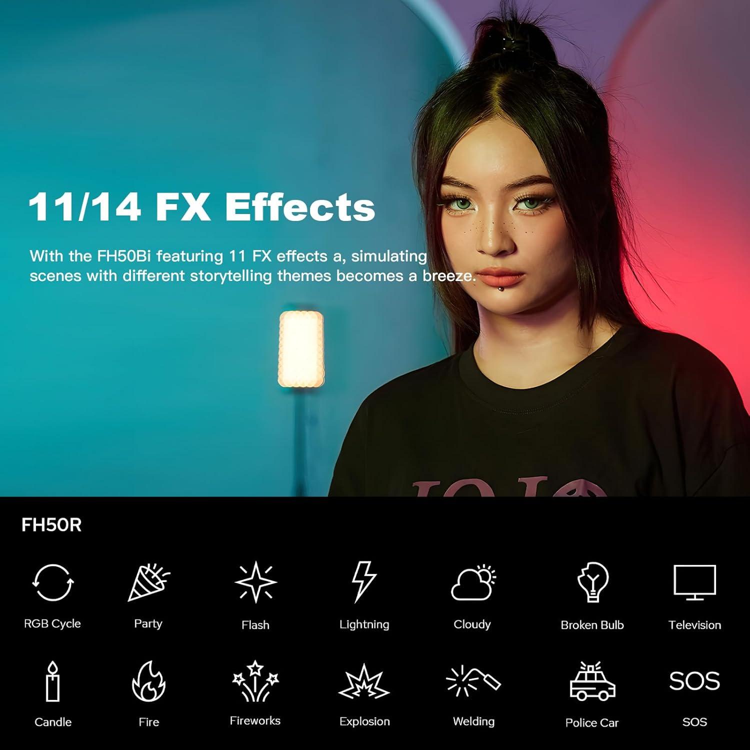 Panel de Luz LED Godox FH50R Flexible 2500-10000K CRI97+