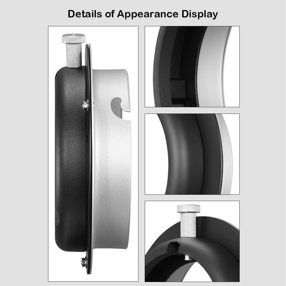 Adaptador de Conversión Elinchrom a Bowens JORIXXY para Softbox