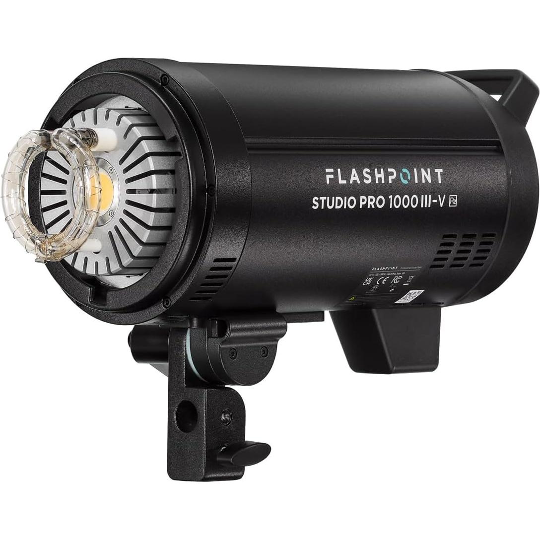 Kit de Flash de Estudio Flashpoint Pro 1000 III-V 1000W con Soportes y Softbox