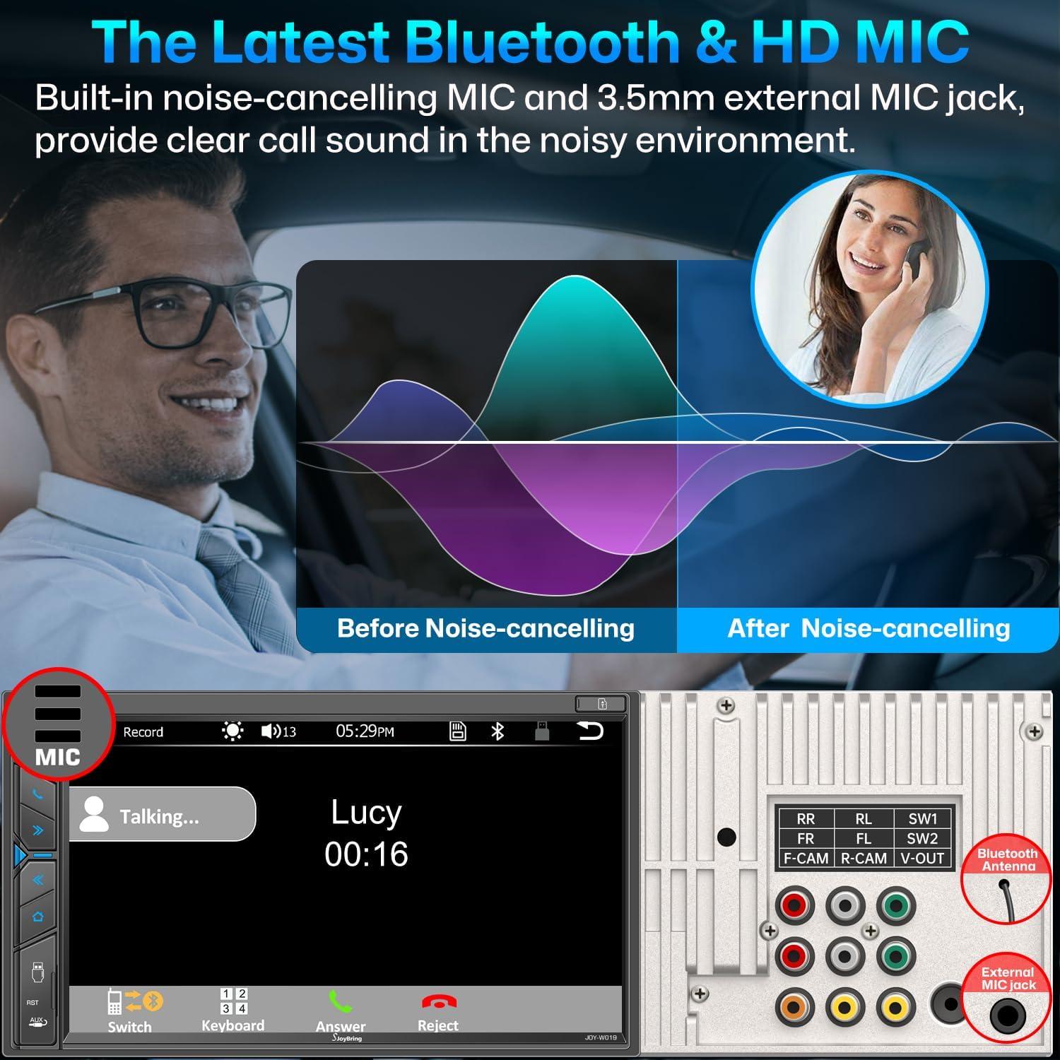 Estéreo de Coche SJoyBring JOY-W019 7" HD Bluetooth CarPlay