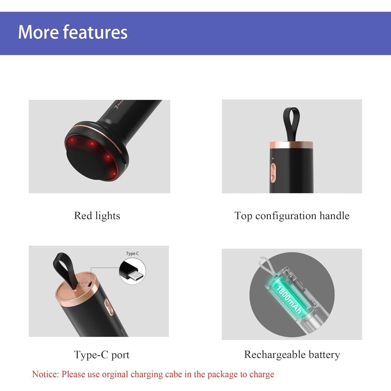 Masajeador de Celulitis ZY ZERYEW Recargable 8 Cabezas