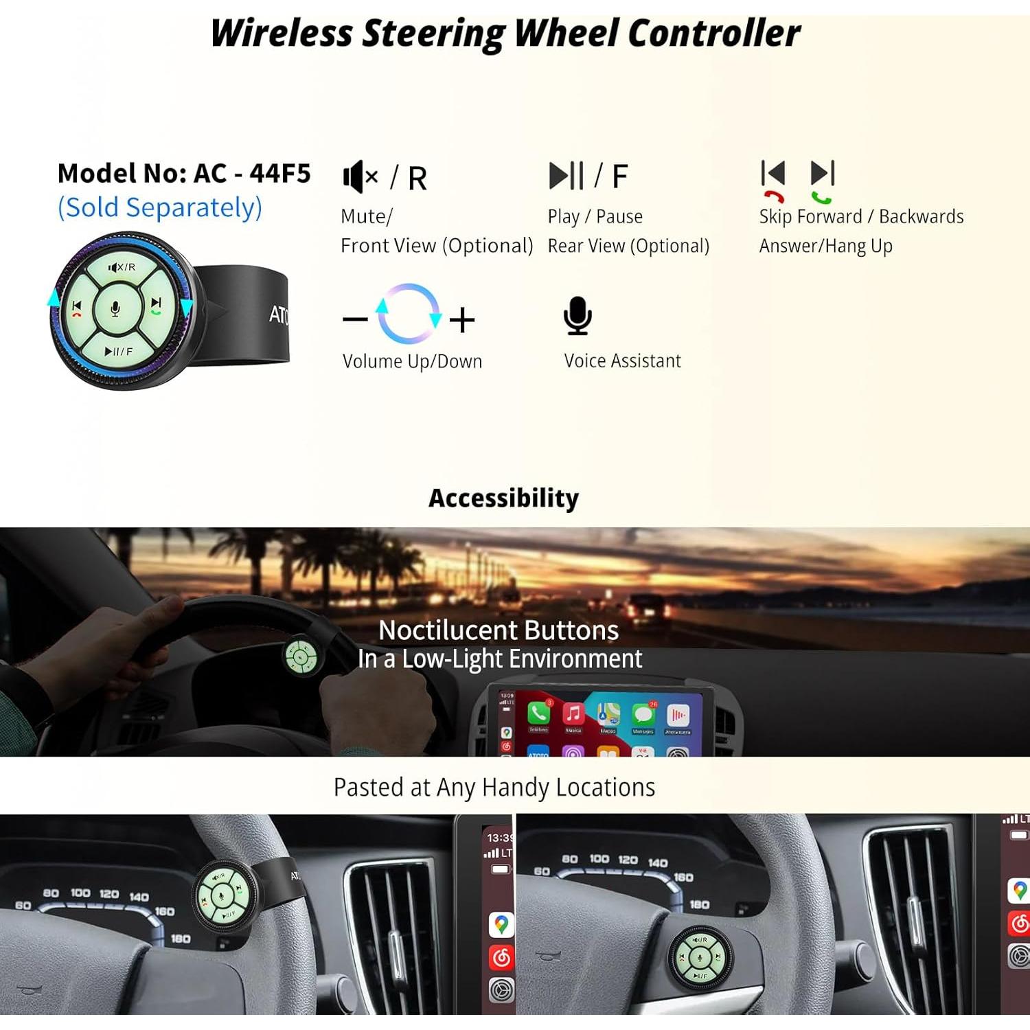 Estéreo de Coche ATOTO F7 Doble Din 9" CarPlay/Android Auto