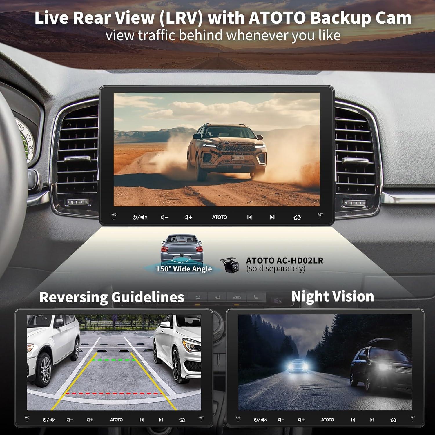 Estéreo de Coche ATOTO F7 Doble Din 9" CarPlay/Android Auto