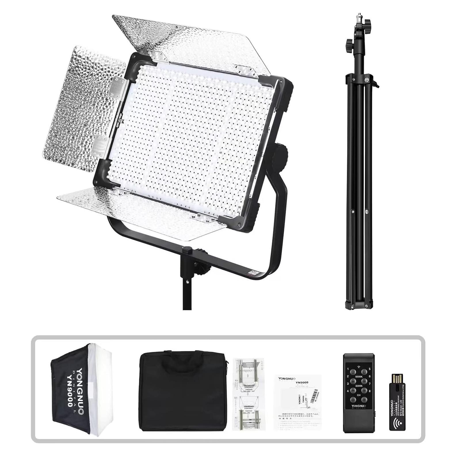 YONGNUO YN9000 Luz LED Video 900PCS Bi-Color 3200K-5600K