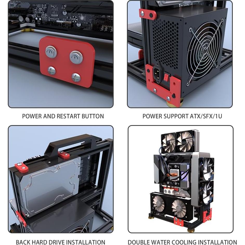 Banco de Pruebas Chasis Abierto DALAIBUKESI 3.ATX Negro