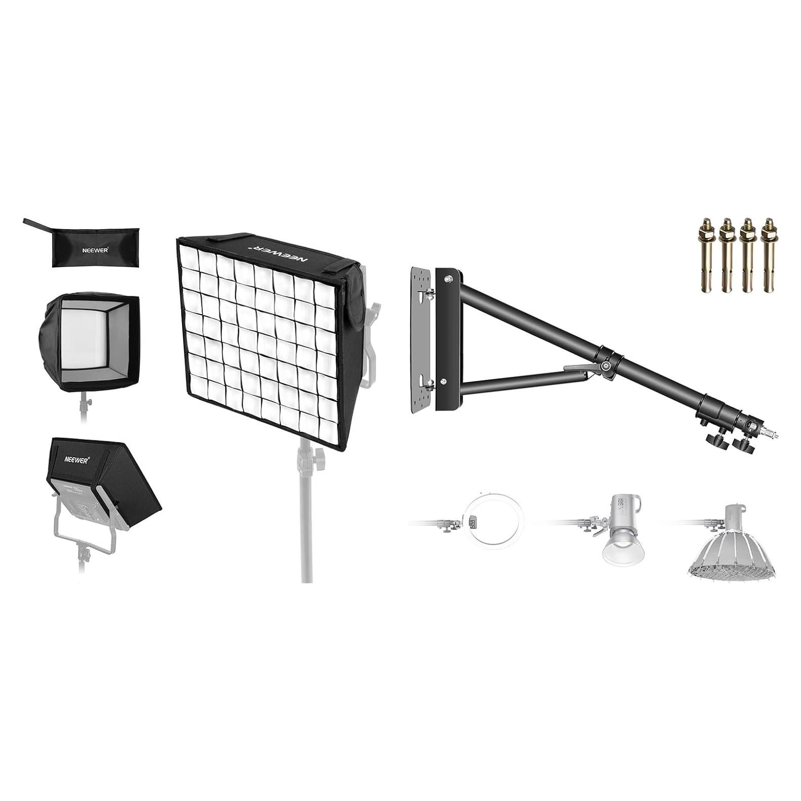 Difusor Softbox Plegable NEEWER 30.9x29 cm con Rejilla