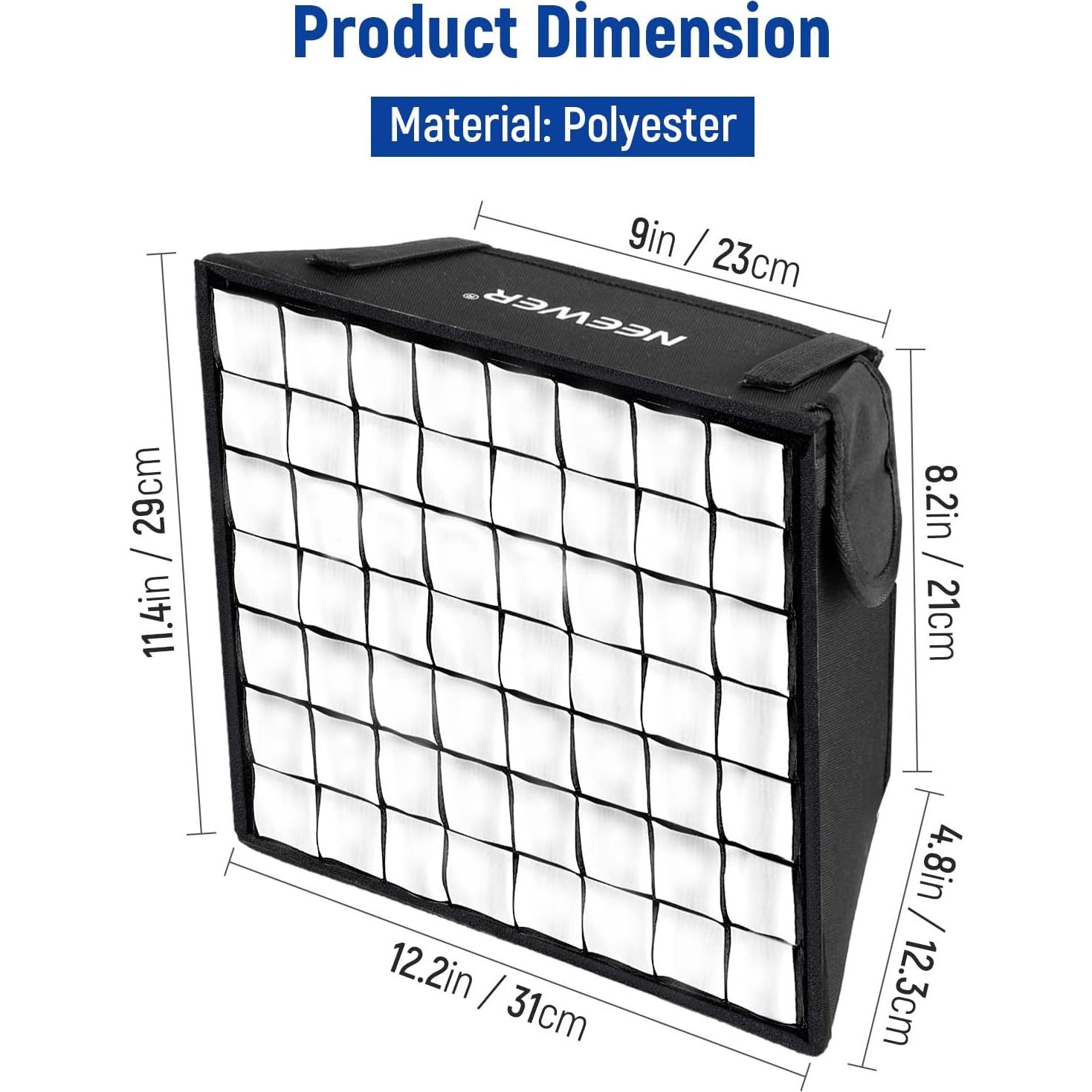 Difusor Softbox Plegable NEEWER 30.9x29 cm con Rejilla