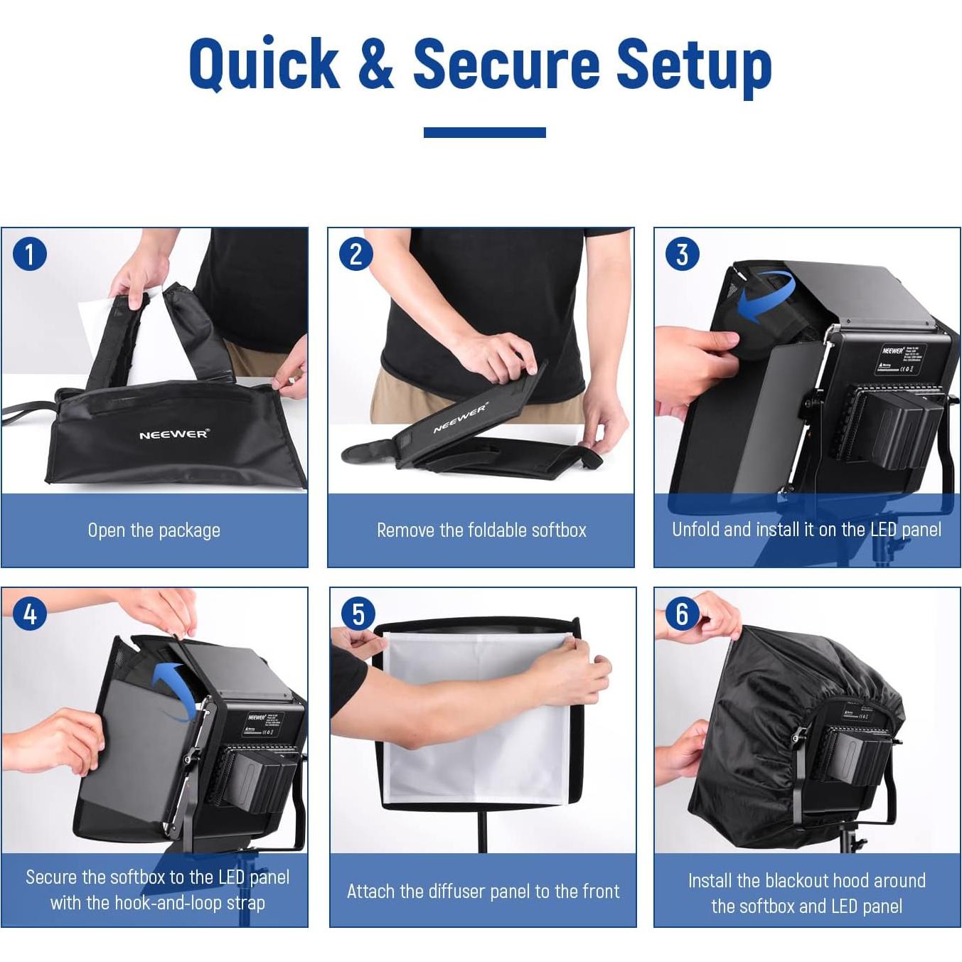 Difusor Softbox Plegable NEEWER 30.9x29 cm con Rejilla