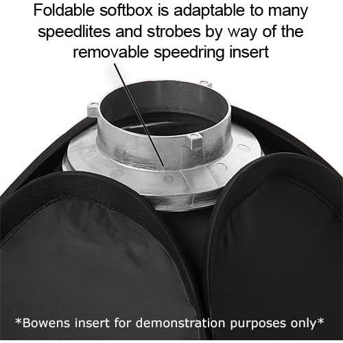 Softbox Plegable Fotodiox Pro 20x20 para Estudio Strobe