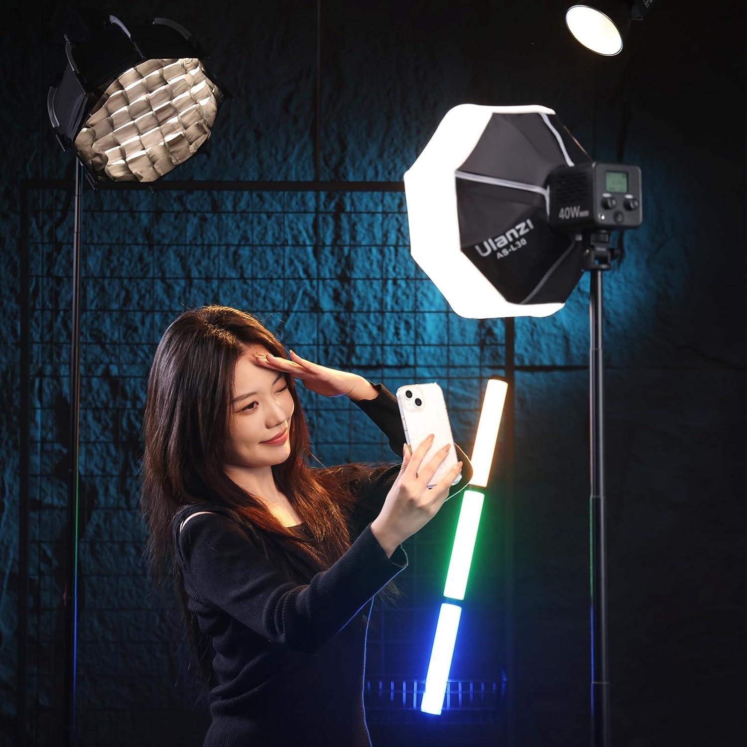 Bolsa de Transporte ULANZI con Espuma Acolchada para Luz de Estudio