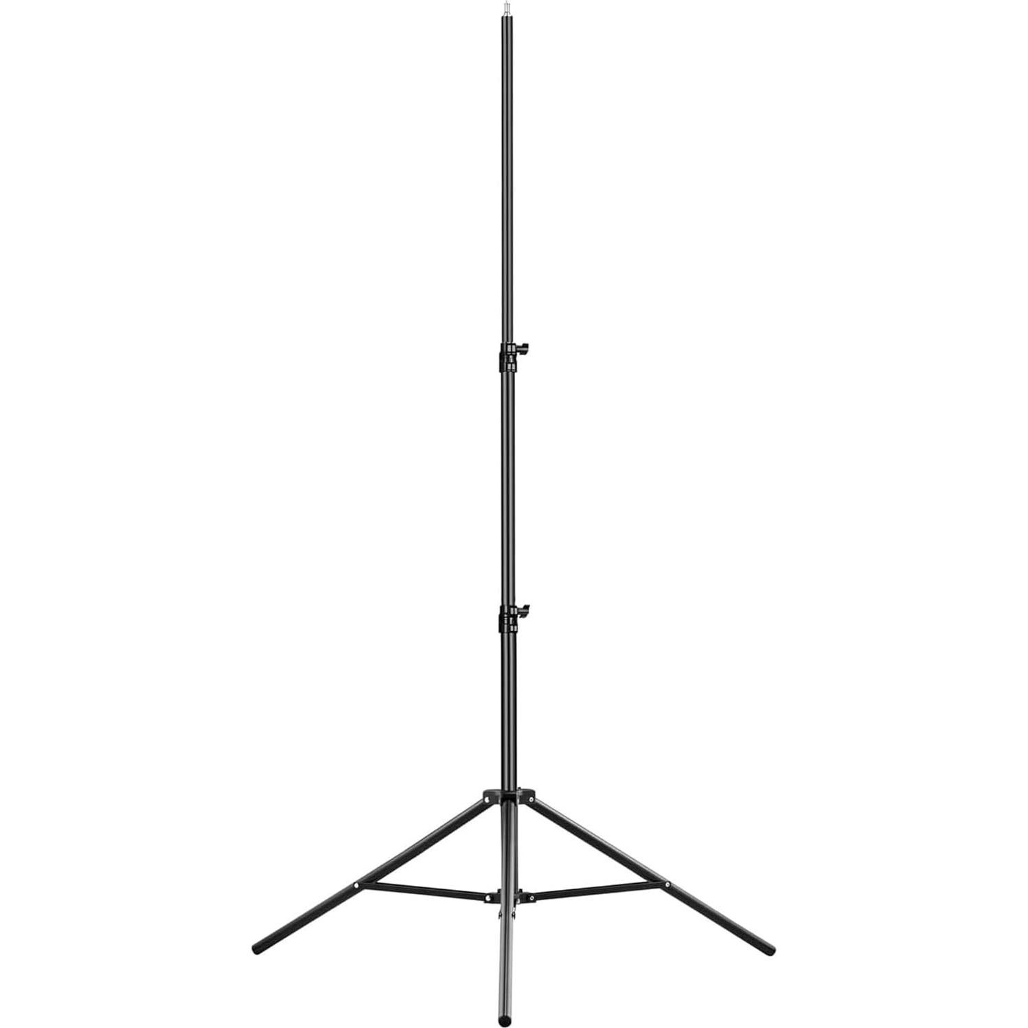 Aluminum Adjustable 6ft Metal Photography Tripod Light Stand with 1/4-inch Screw for Job Site Photo Studio Flash Monolight Ring Light Softbox Reflector