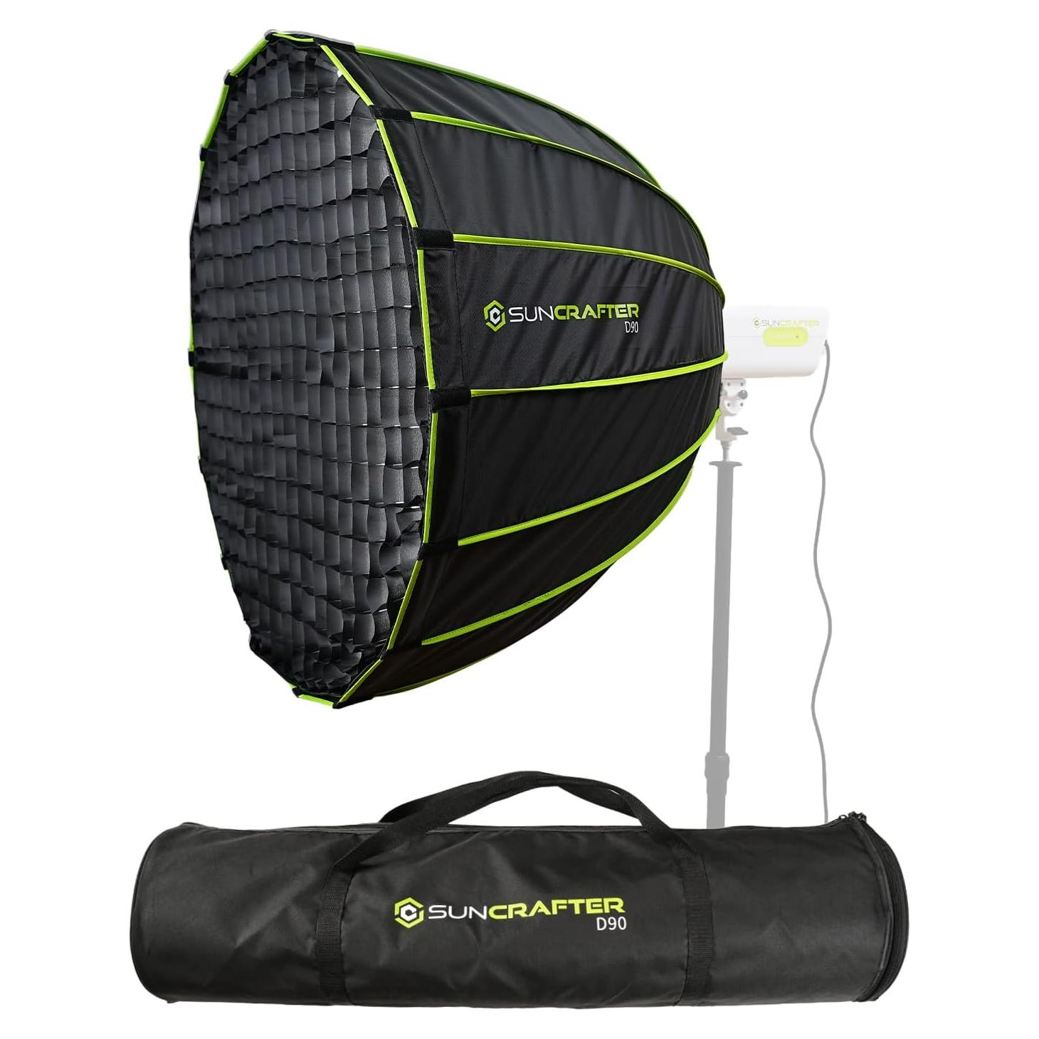 Softbox 90cm SUNCRAFTER con Montaje Bowens y Difusores