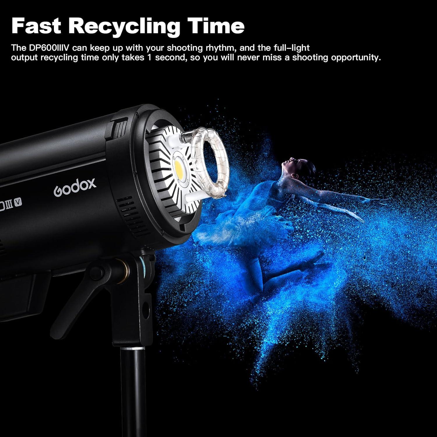 Flash de Estudio Godox DP600III-V 600Ws GN106 5800K-200K