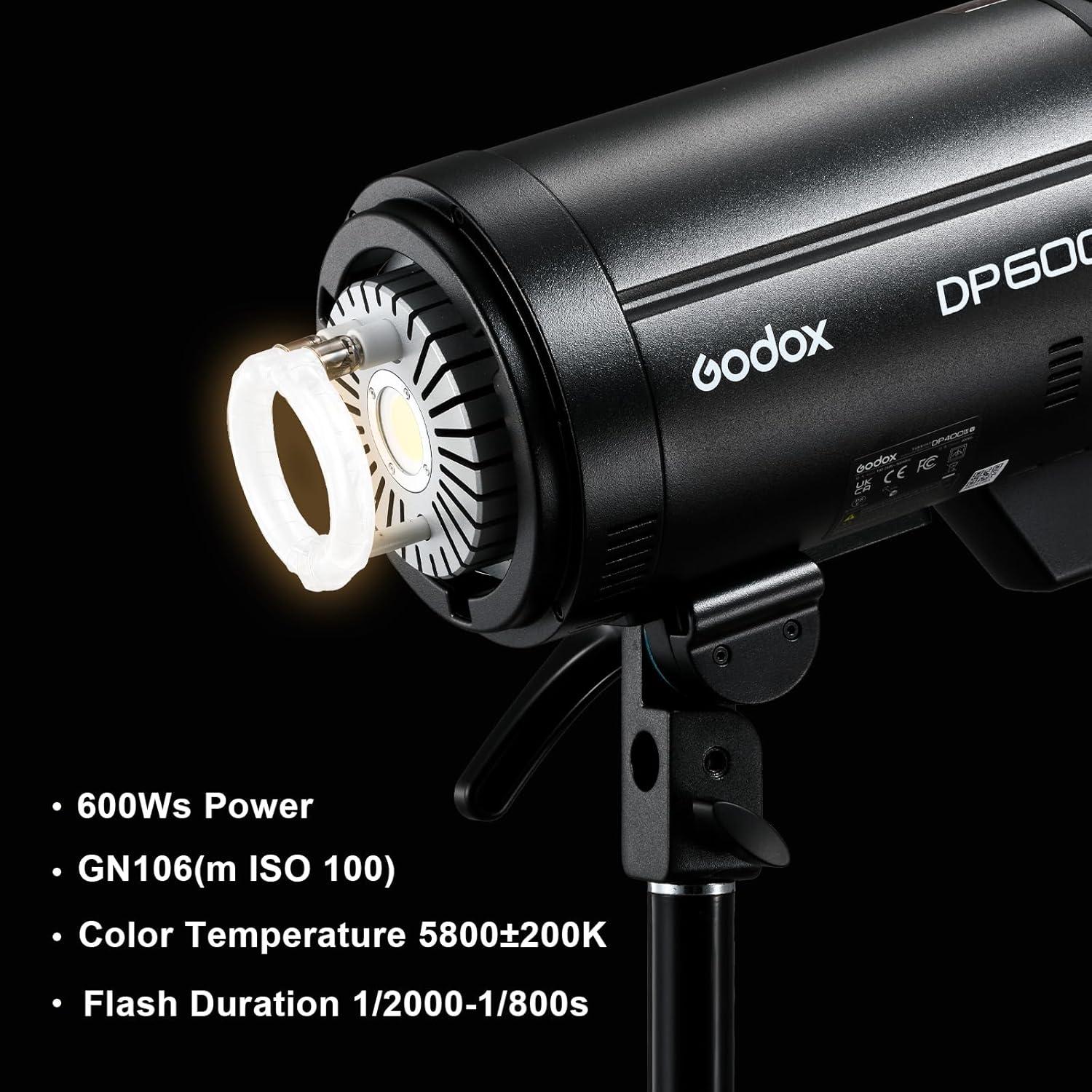 Flash de Estudio Godox DP600III-V 600Ws GN106 5800K-200K