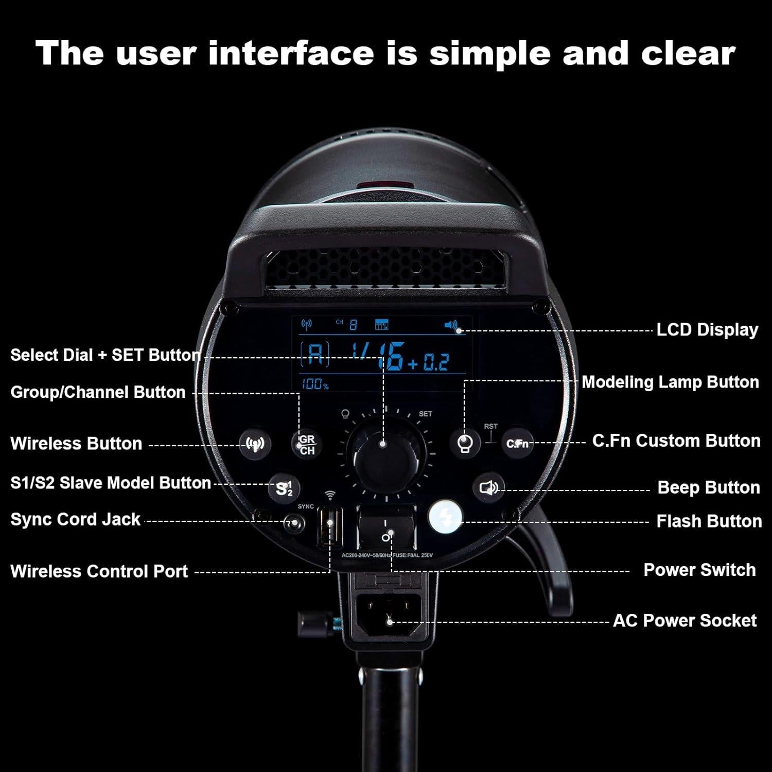 Flash de Estudio Godox DP600III-V 600Ws GN106 5800K-200K