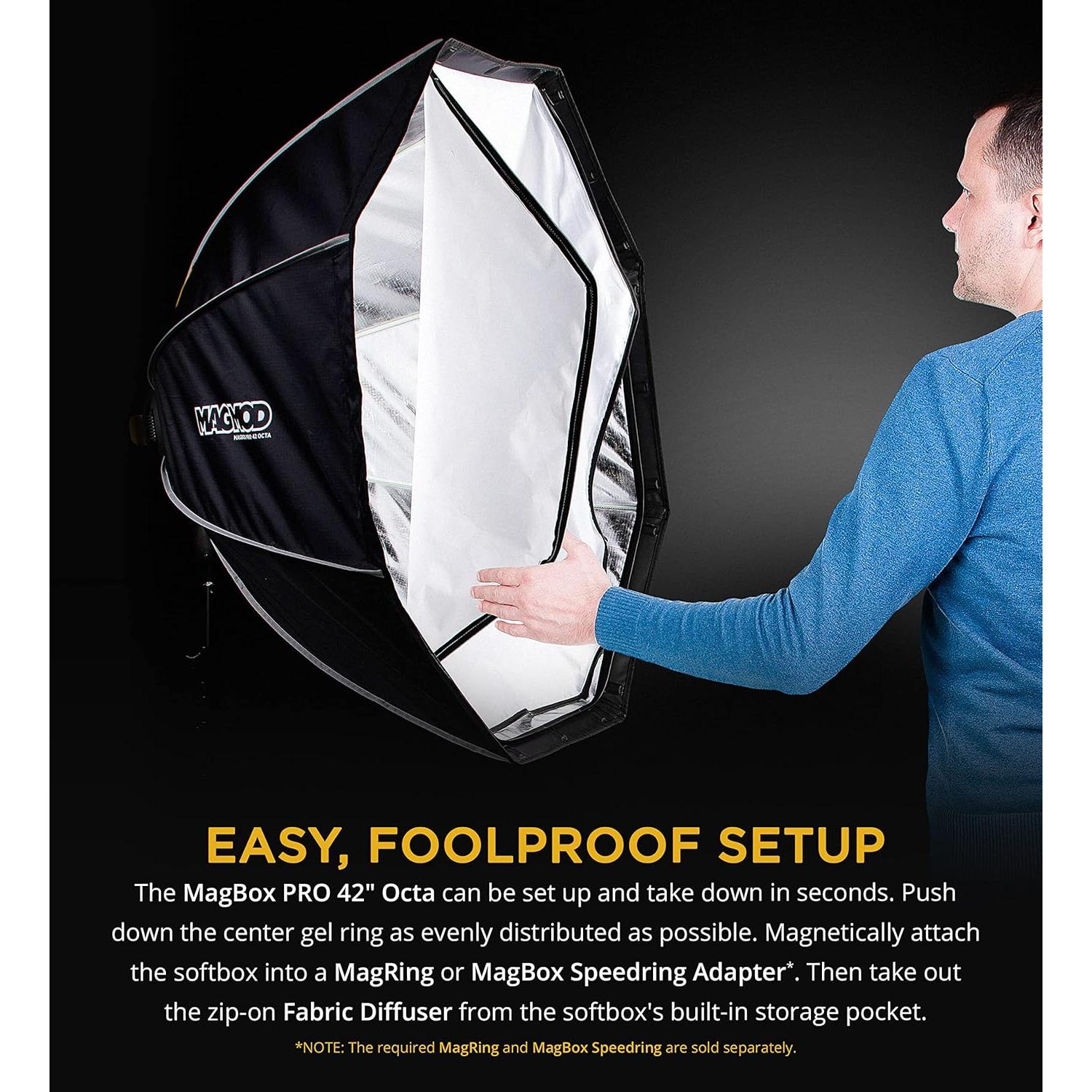 MagMod MagBox PRO 42" Octa Softbox con ranura de gel - 2.19 kg