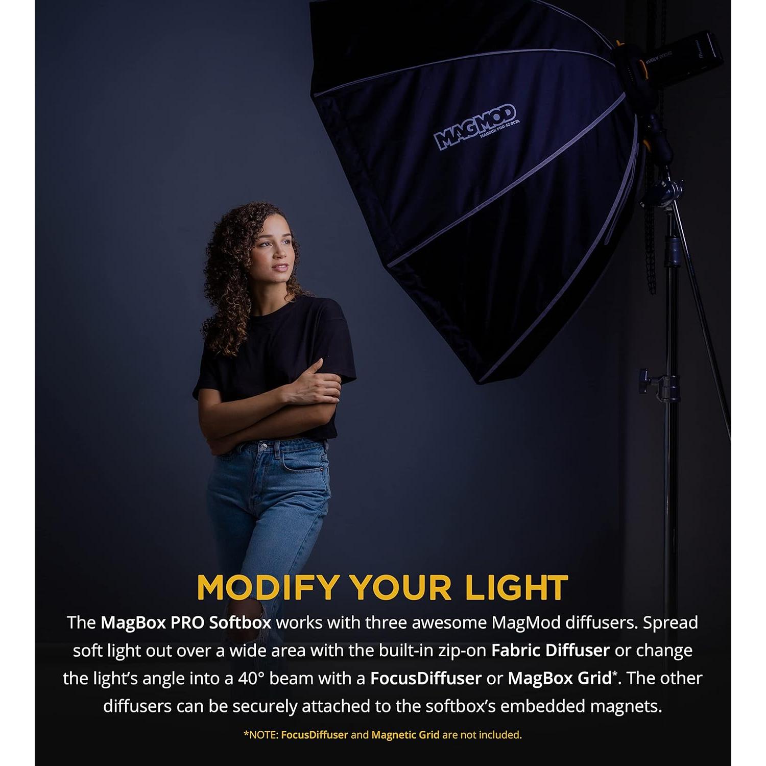 MagMod MagBox PRO 42" Octa Softbox con ranura de gel - 2.19 kg