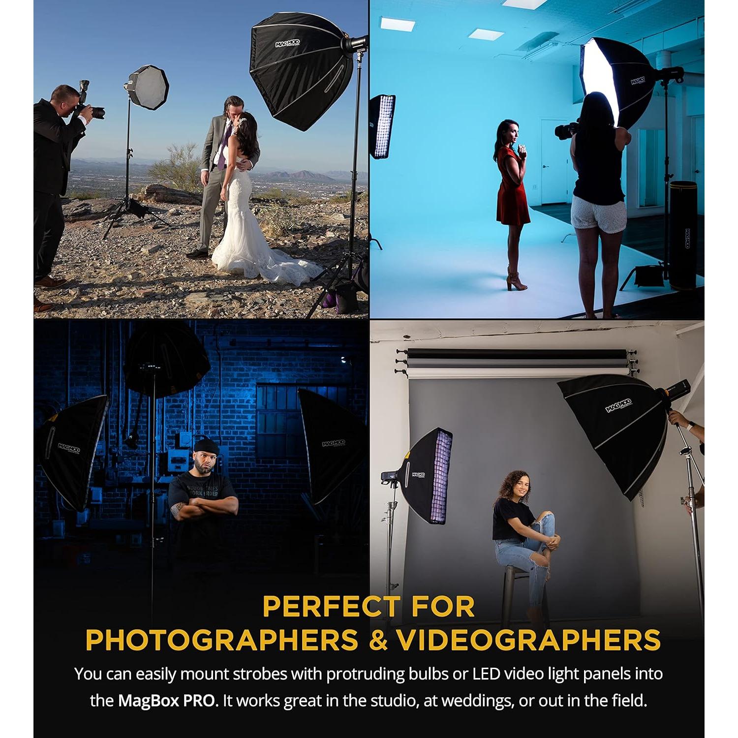 MagMod MagBox PRO 42" Octa Softbox con ranura de gel - 2.19 kg