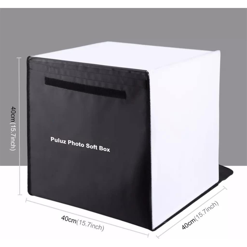 BAILAI 40CM Folding Lightbox Tabletop Shooting Softbox Mini Photo Studio Light Soft Box for Product Photography Background Kit, xintmy-7707