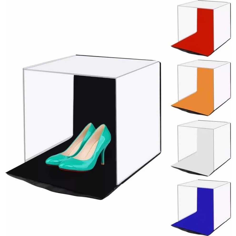 BAILAI 40CM Folding Lightbox Tabletop Shooting Softbox Mini Photo Studio Light Soft Box for Product Photography Background Kit, xintmy-7707