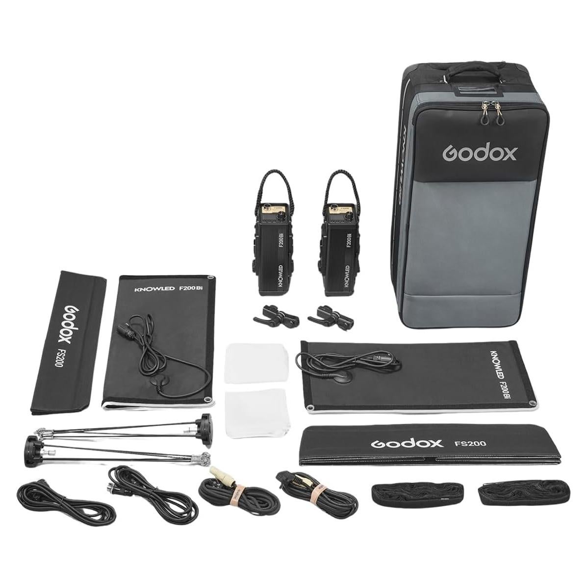 Godox Panel de Luz LED Bi-Color F200Bi Kit 2 Luces 1.83 kg